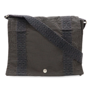 HERMES Hermes Aleline Basas PM Shoulder Bag Messenger Bag Diagonal Canvas Gray Black Black Silver Hardware